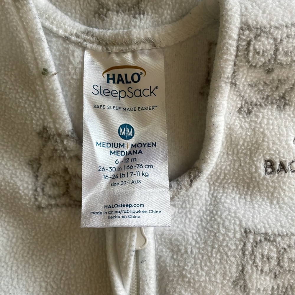 Fleece HALO sleep sack - Picture 2 of 2